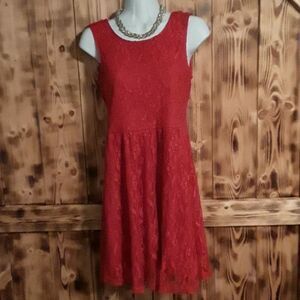 8 for $20 Wet Seal M Red Lace Dress